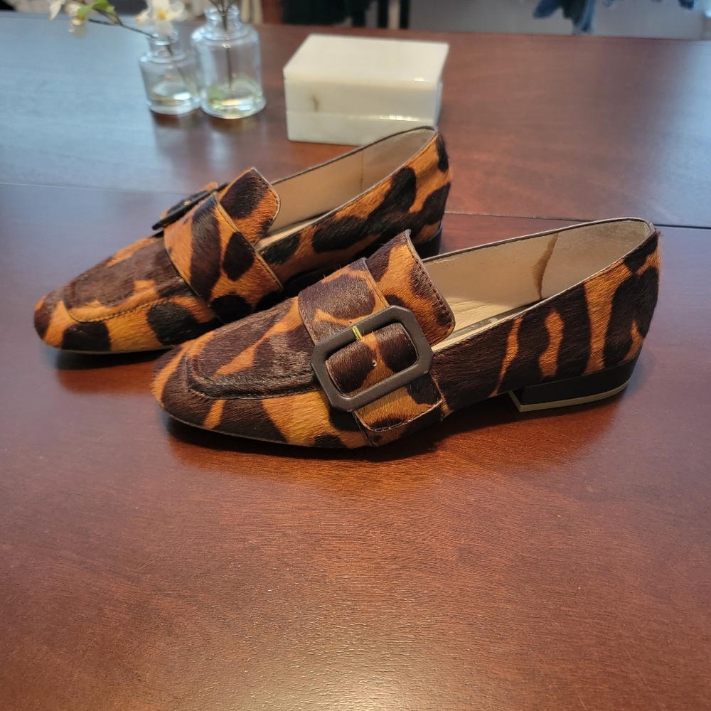 Louise et Cie Animal Print Loafers Size 7.5